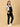 The Mom Store - Maternity Dungaree - Maternity Denim Dungaree with Elasticated Waist Black - MDD - ELBLK - S