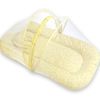 Baby Mosquito Net Portable Bed- Yellow Stars - MQBED-YLWST