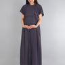 Charcoal Grey with Sequins Maternity Gown - DRS-CHGRY-S