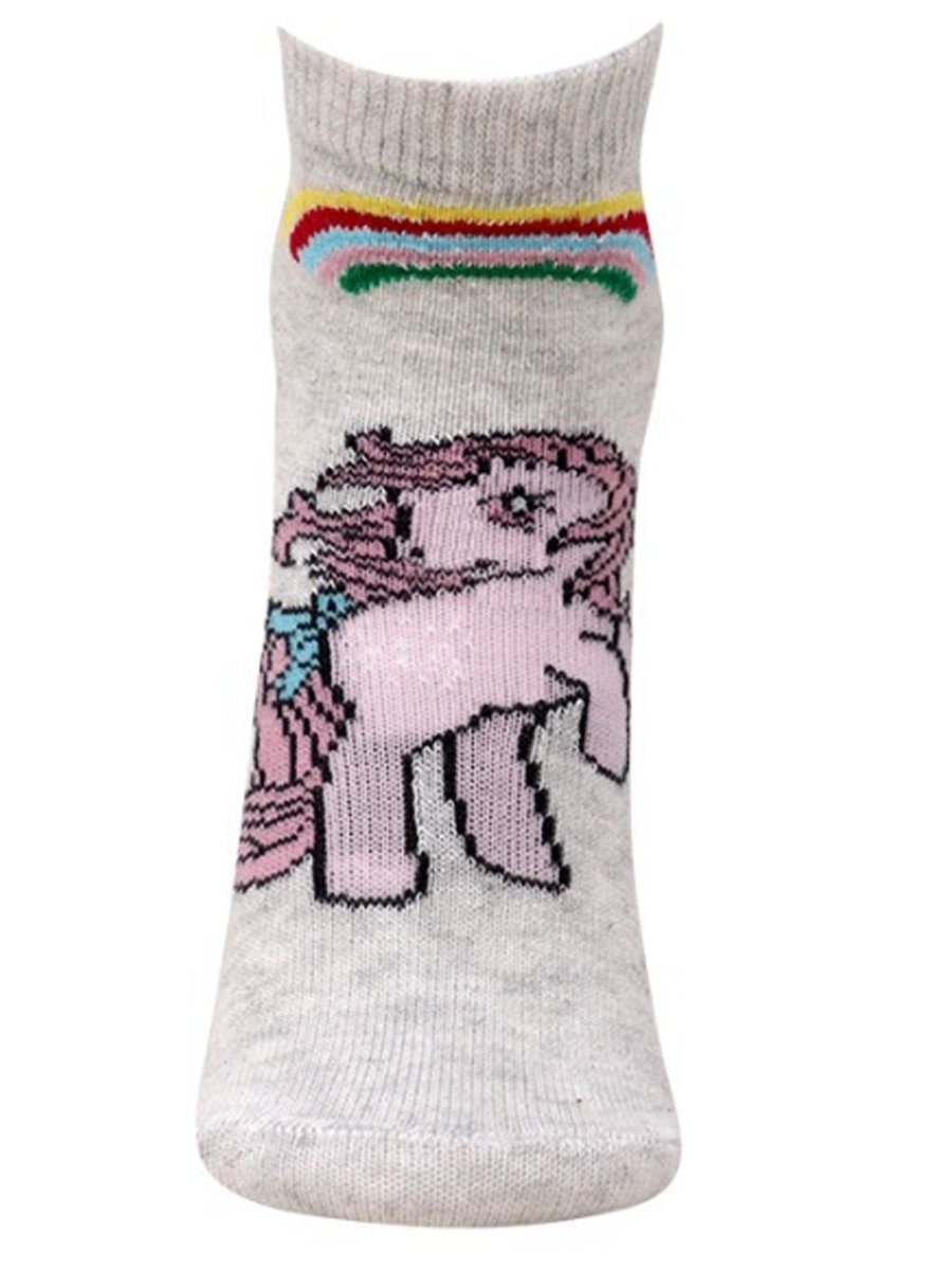 Combo Of 2 Kids Ankle Length Socks:Magic World-Grey, Pink - SOC2-AF-MGGP-6-12