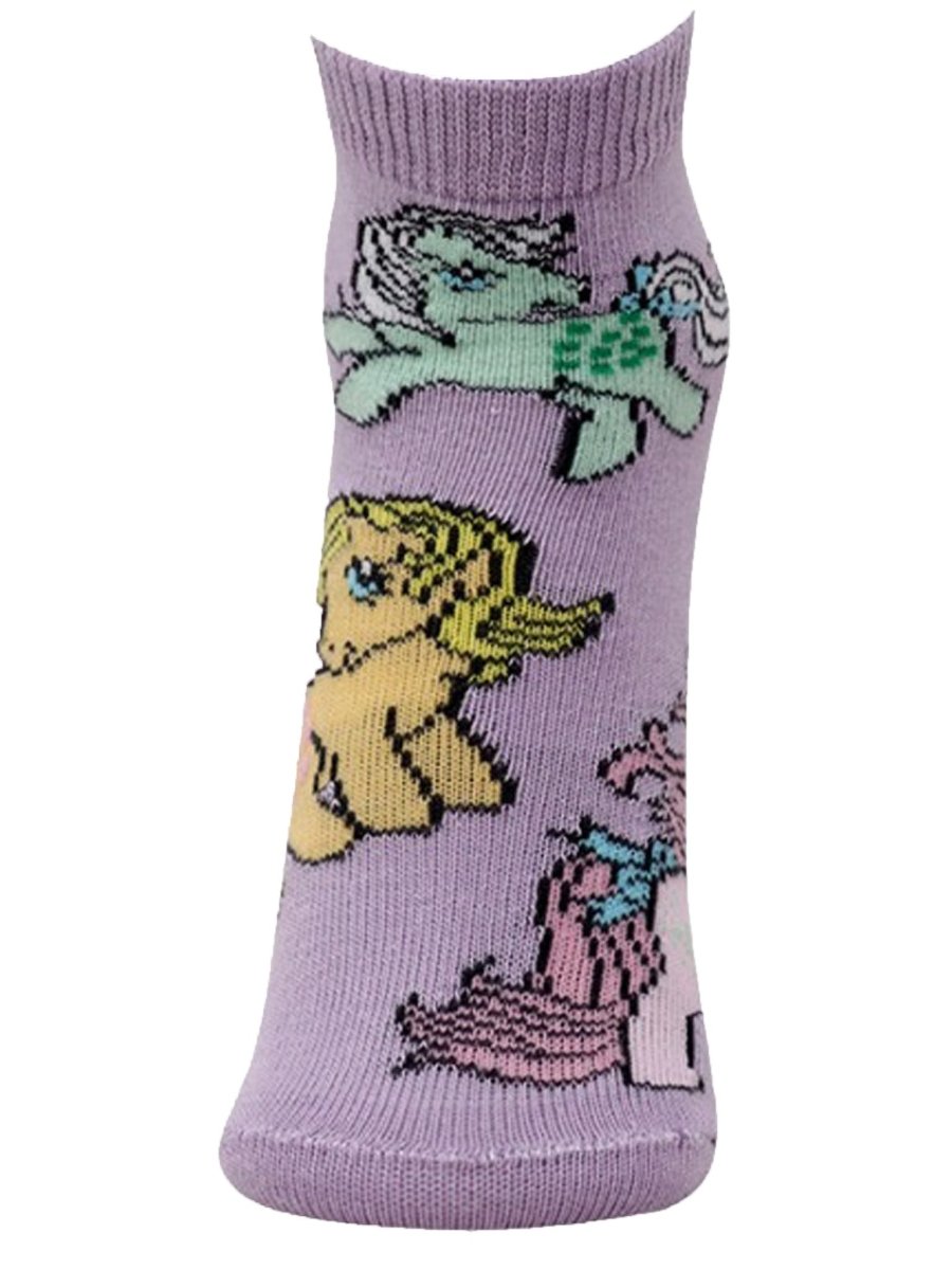 Combo Of 3 Kids Ankle Length Socks:Magic World-Grey,Pink,Lavender - SOC3-AF-MGPL-6-12