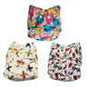 Combo of 3 Reusable Diapers - Option 1 - CD3-BRBCT-3-3