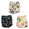 Combo of 3 Reusable Diapers - Option H - DPR-3-EPBL-3-3