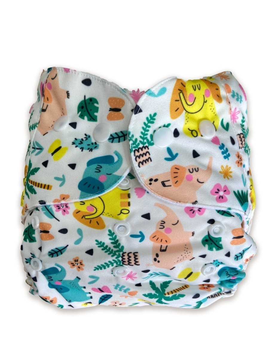 Combo of 5 Reusable Diapers- Option 15 - DPR-5-TBHTJ-3-3