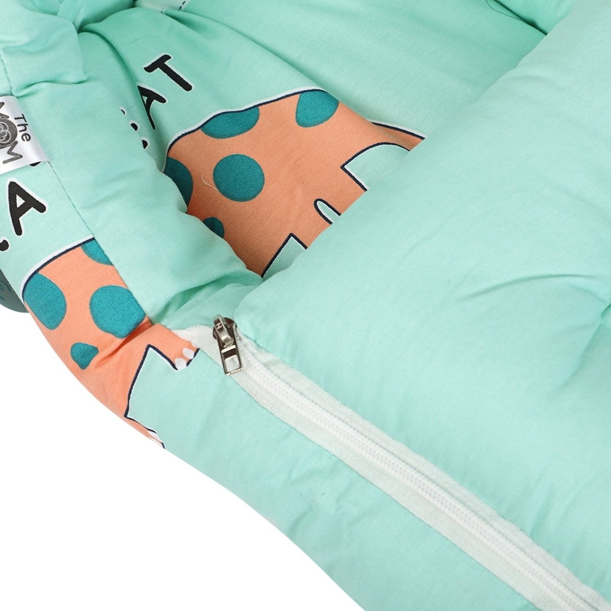 Dino Days- Head Pillow, Bolster Pillow, And Baby Nest Sleeping Bag Bed - MPNP-BS-DNDS
