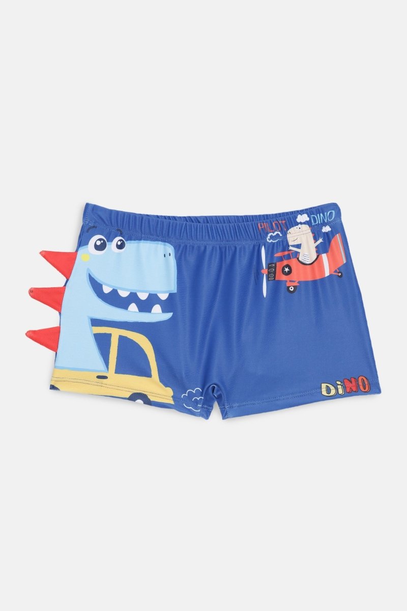 Dino Drive 'N' Dive Boys Swim Shorts With Cap Set - KSW-SG-DNDI-2-3