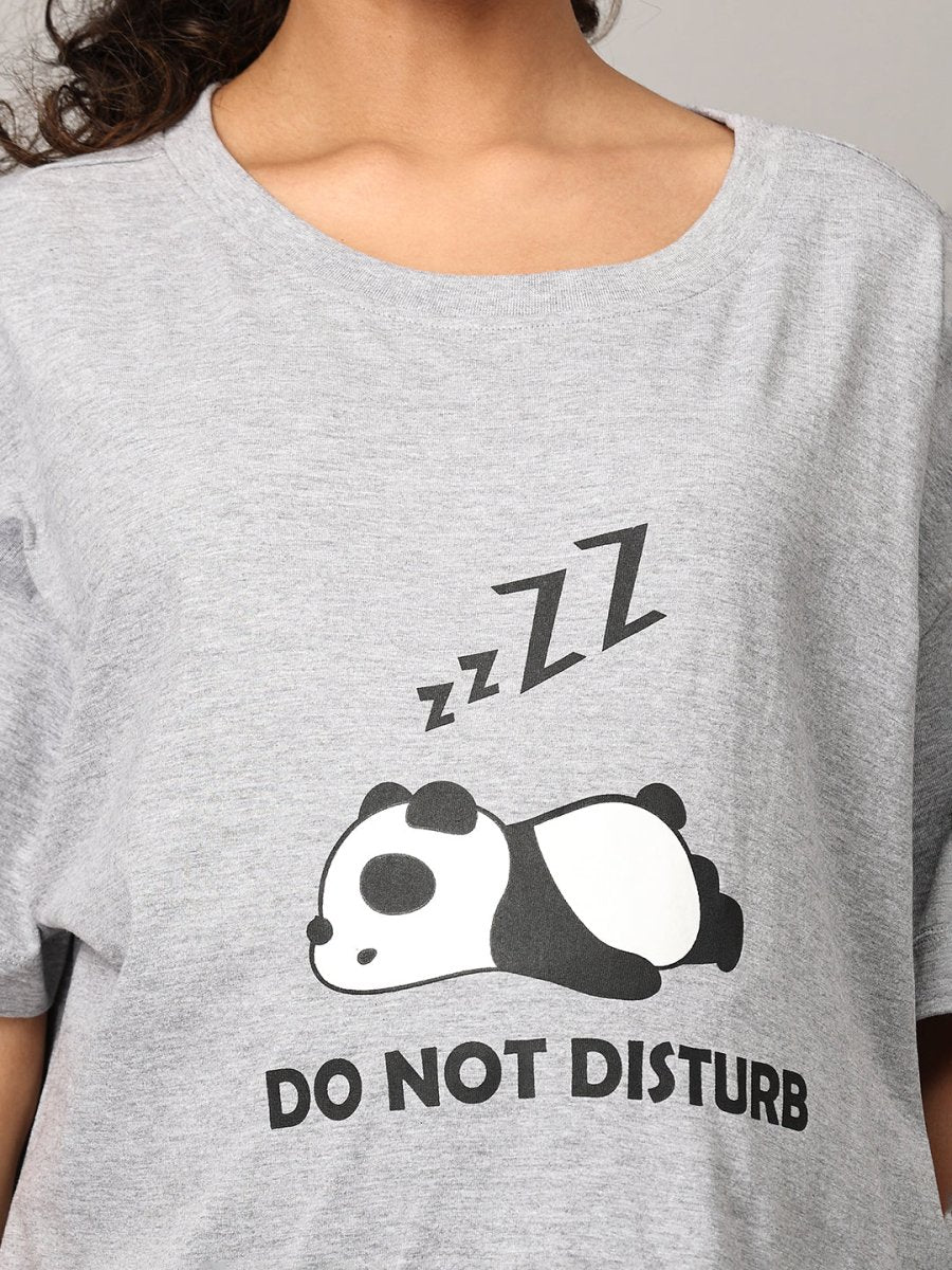 Do not Disturb Oversized Mumma T shirt - MAT-SC-DNDIO-S