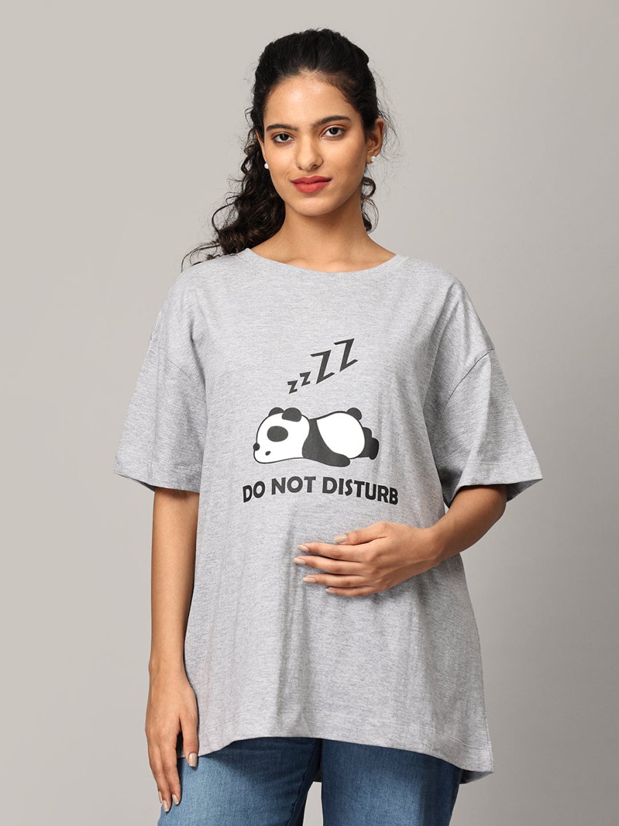 Do not Disturb Oversized Mumma T shirt - MAT-SC-DNDIO-S