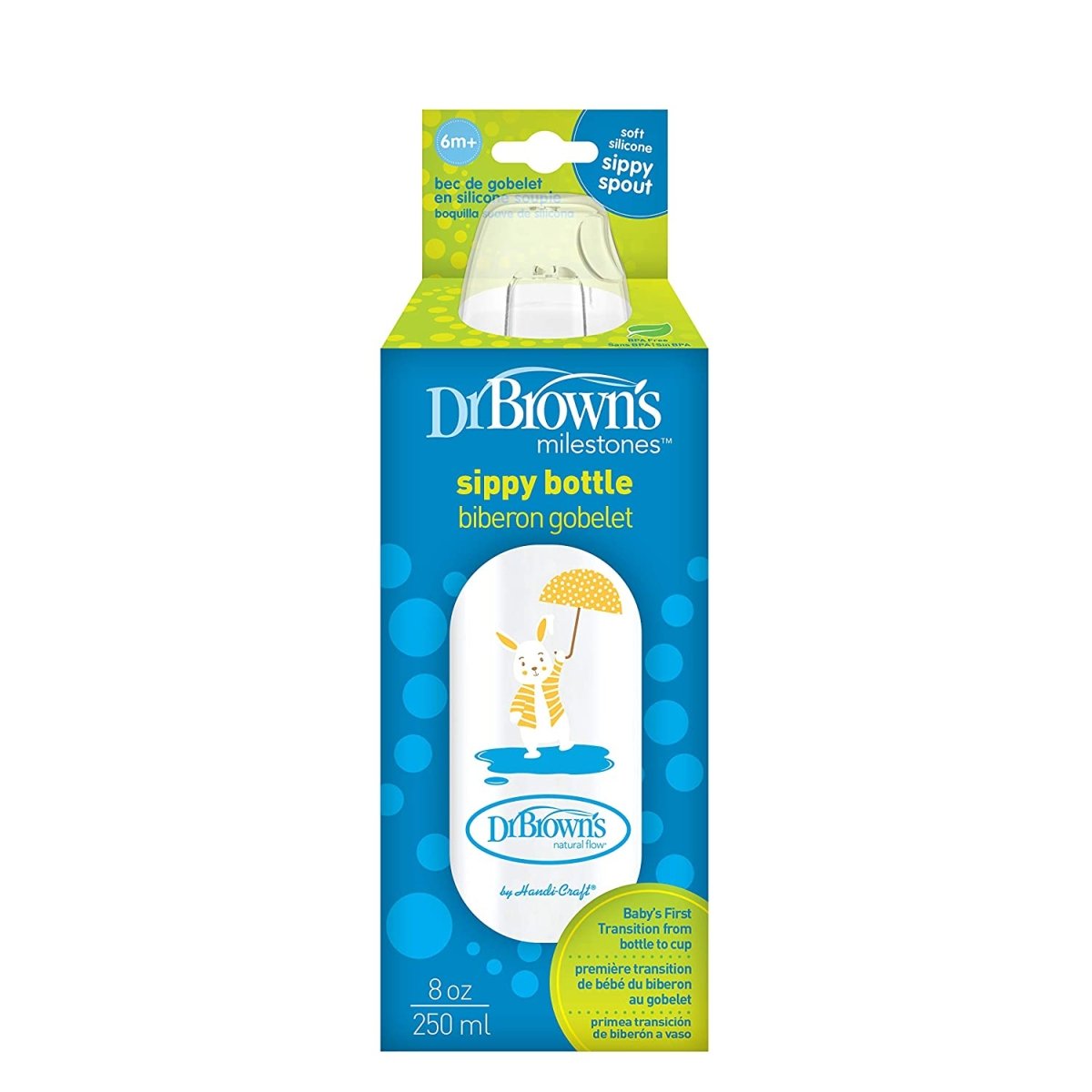 Dr. Browns Narrow Sippy Spout Bottle - Bunny - DBSB81095-P12