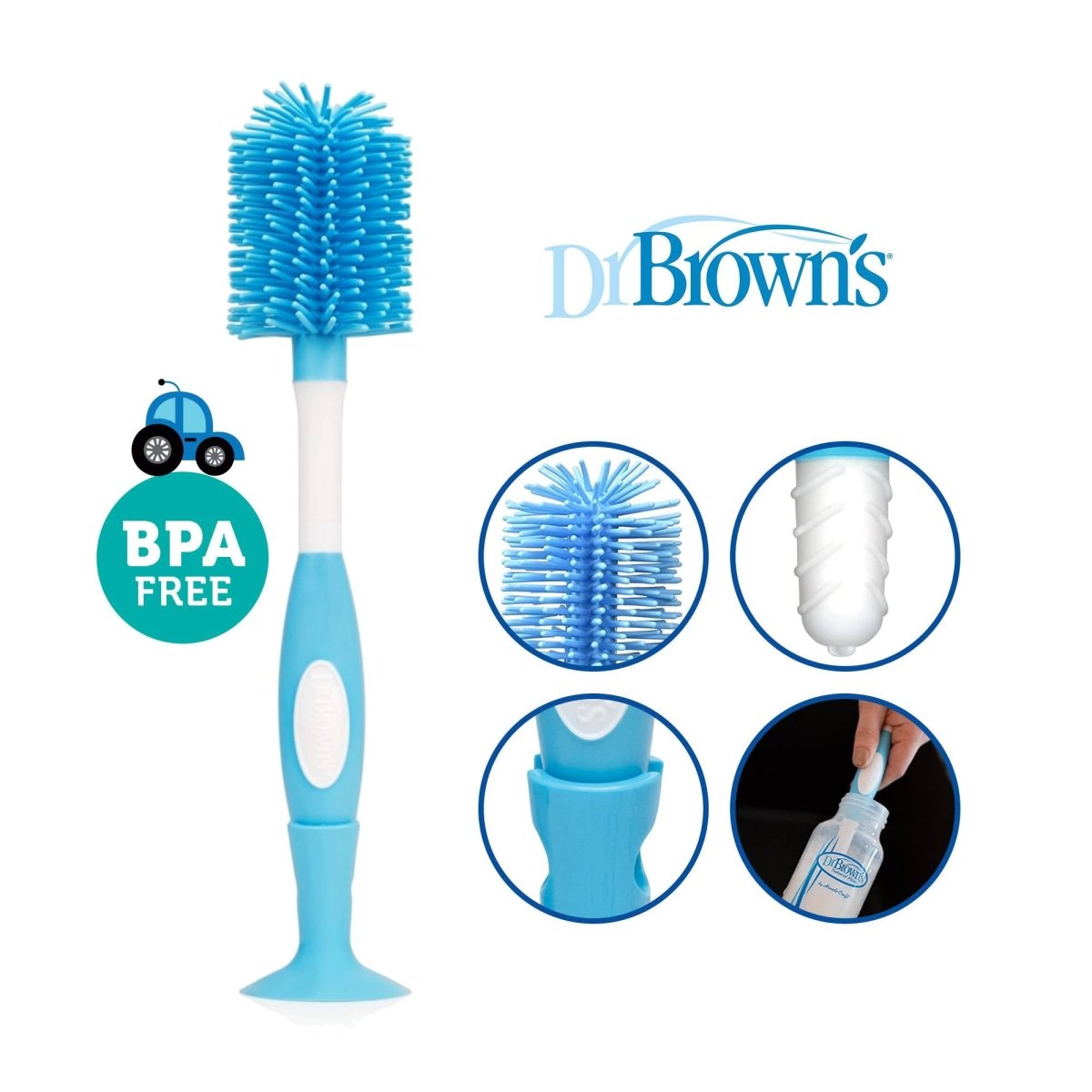 Dr. Browns Soft Touch Bottle Brush - Blue - DBAC055