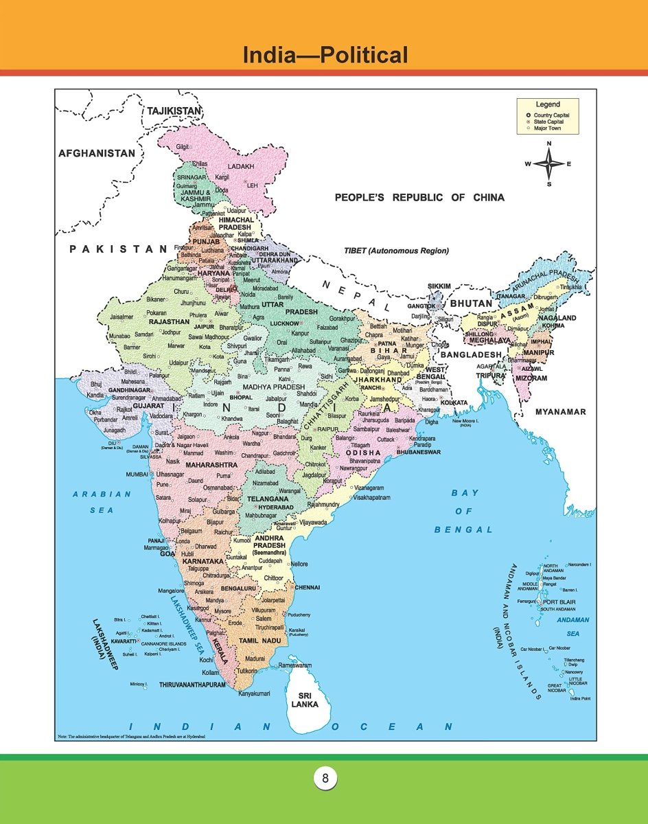 Dreamland Publications Atlas of India - 9781730148095