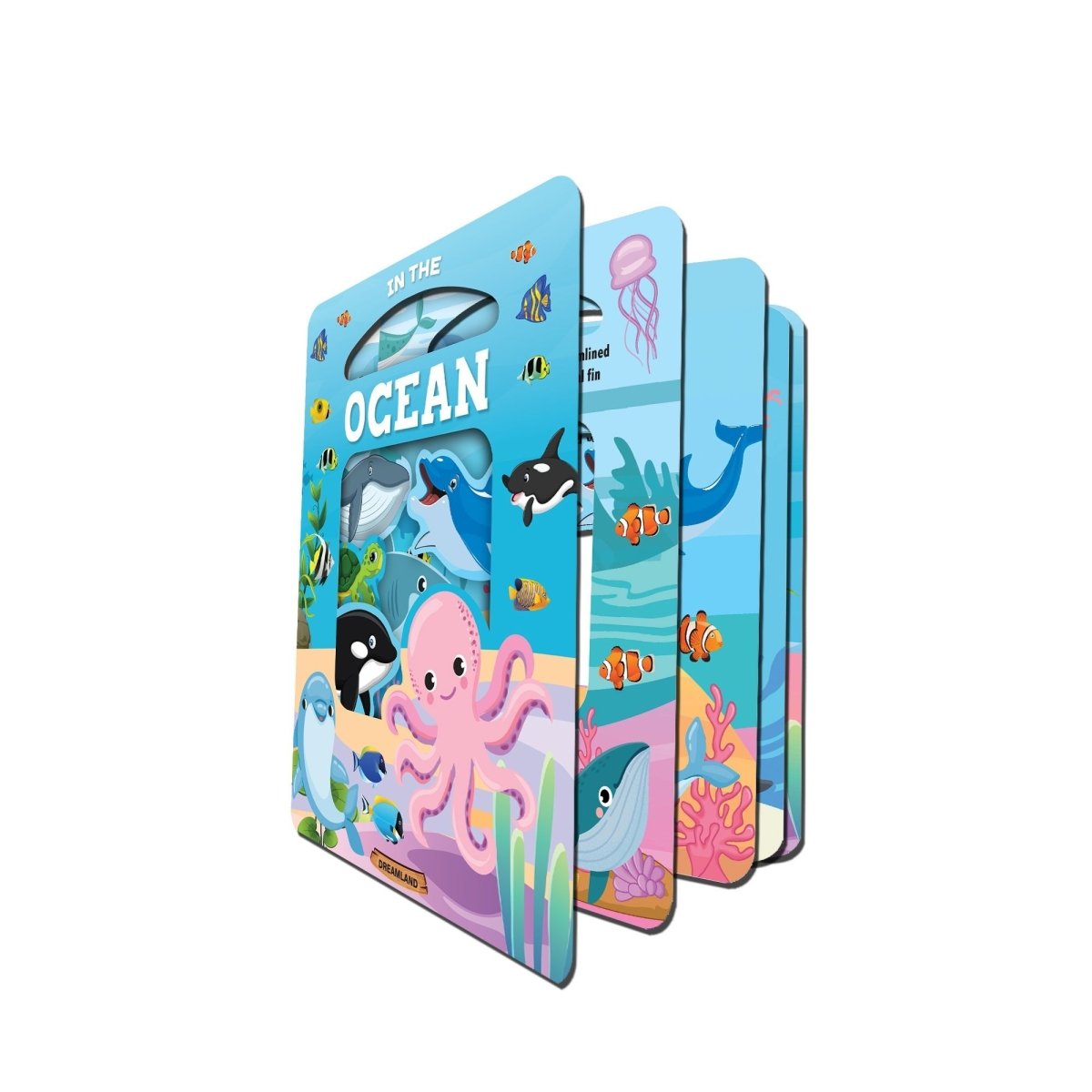 Dreamland Publications Die Cut Window Board Book- In The Ocean Picture Book - 9788196034887