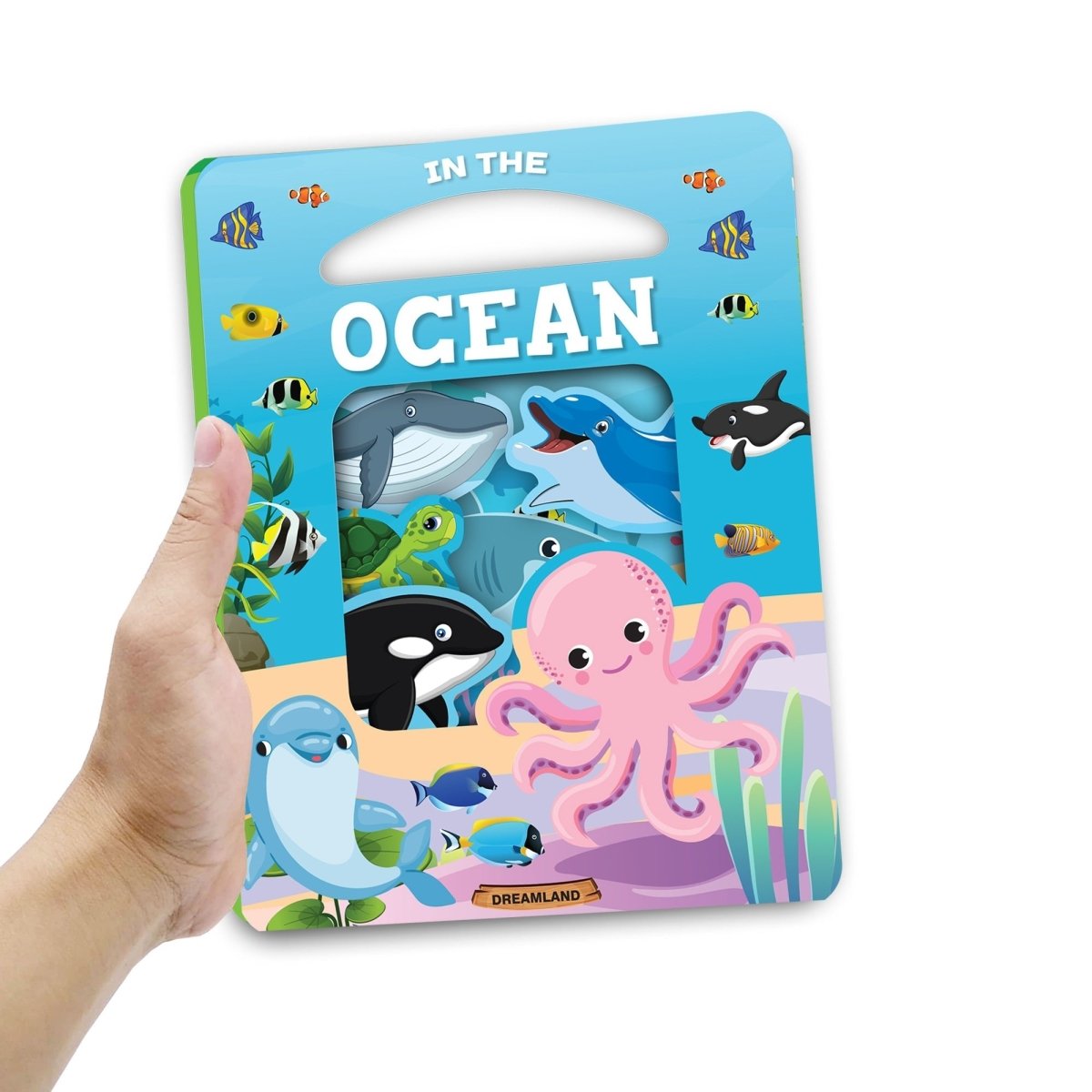 Dreamland Publications Die Cut Window Board Book- In The Ocean Picture Book - 9788196034887