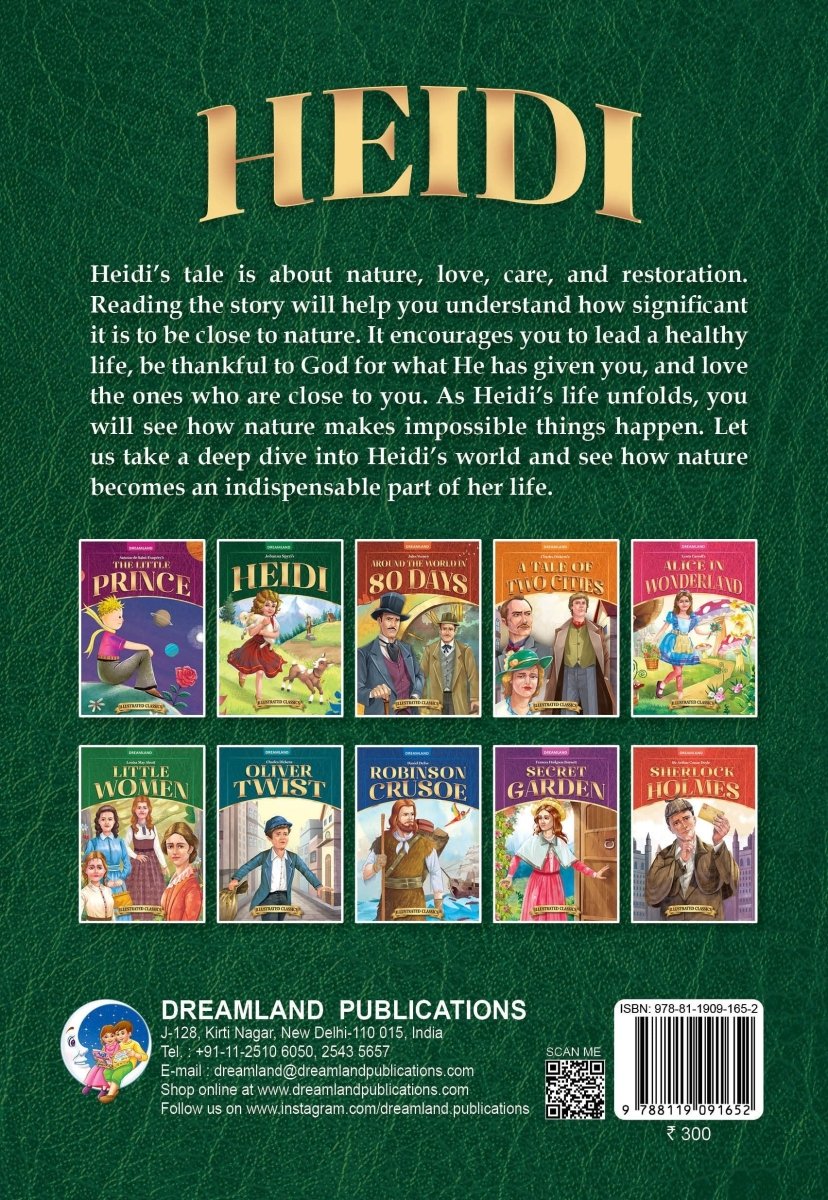 Dreamland Publications Heidi- Illustrated Abridged Classics For Children - 9788119091652