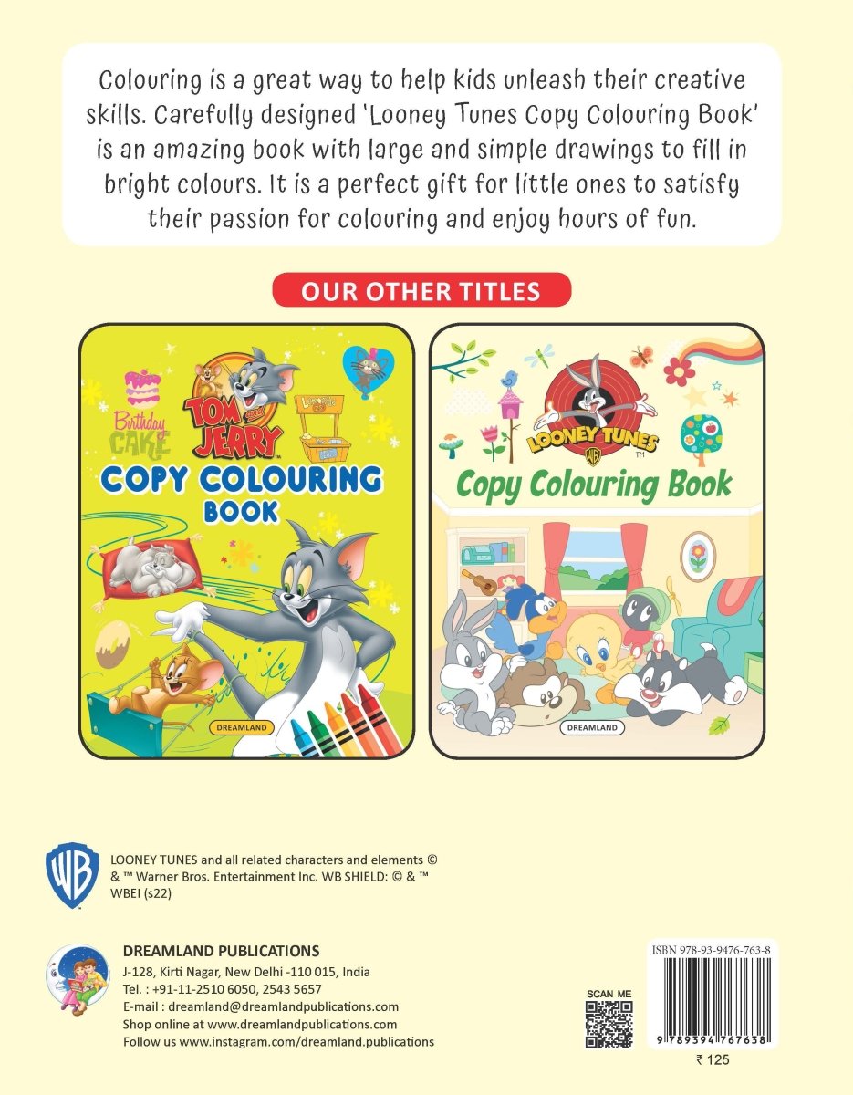 Dreamland Publications Looney Tunes Copy Coloring Book - 9789394767720