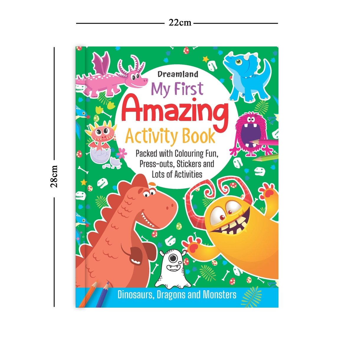 Dreamland Publications My First Amazing Activity Book- Dinosaurs, Dragons And Monsters - 9789388371902