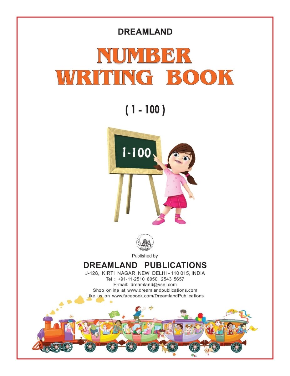 Dreamland Publications Number Writing Book 1-100 - 9781730128493