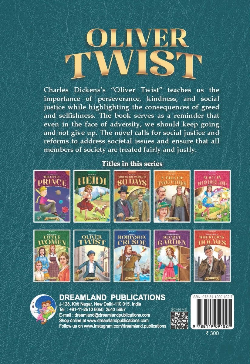 Dreamland Publications Oliver Twist- Illustrated Abridged Classics For Children - 9788119091027