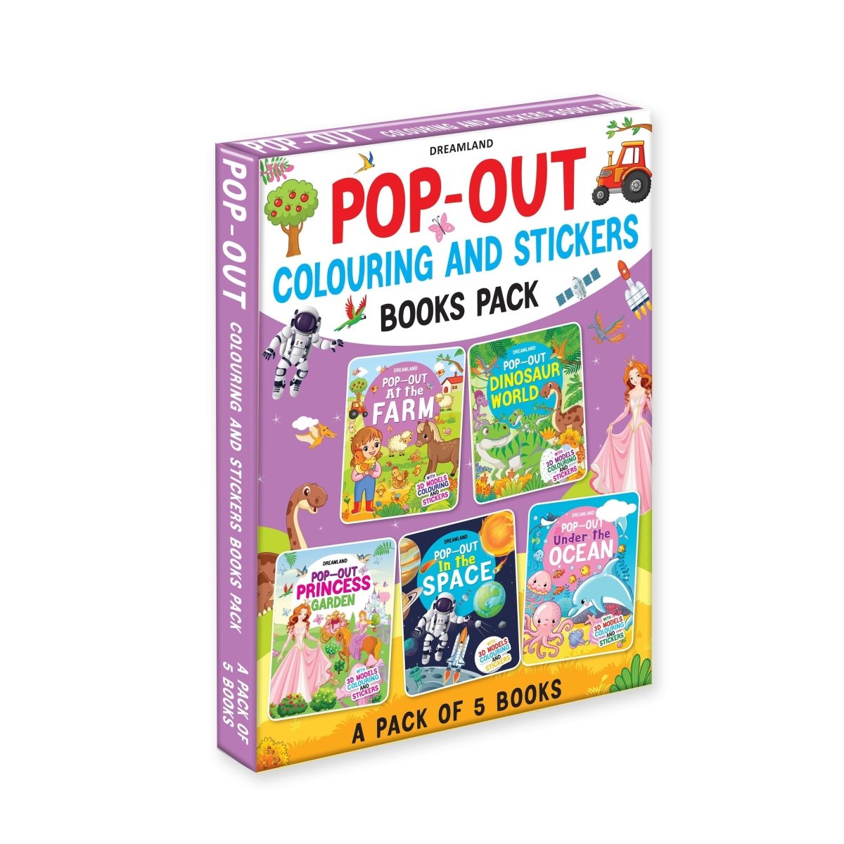 Dreamland Publications Pop- Out Books Pack- 5 Books - 9789387177444