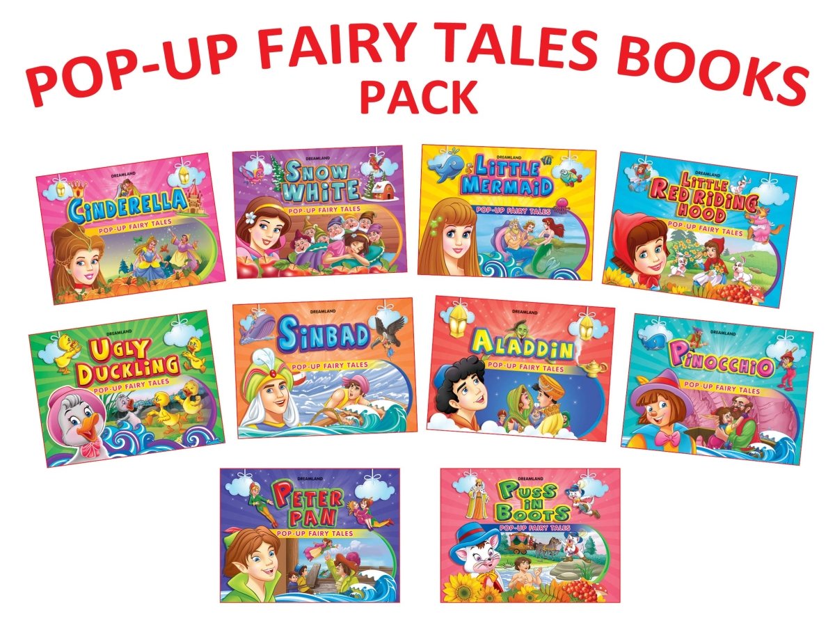 Dreamland Publications Pop-up Fairy Tales Pack- (10 Titles) - 9789350896686