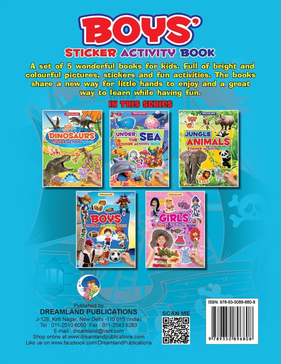 Dreamland Publications Sticker Activity Book- Boys - 9789350896808