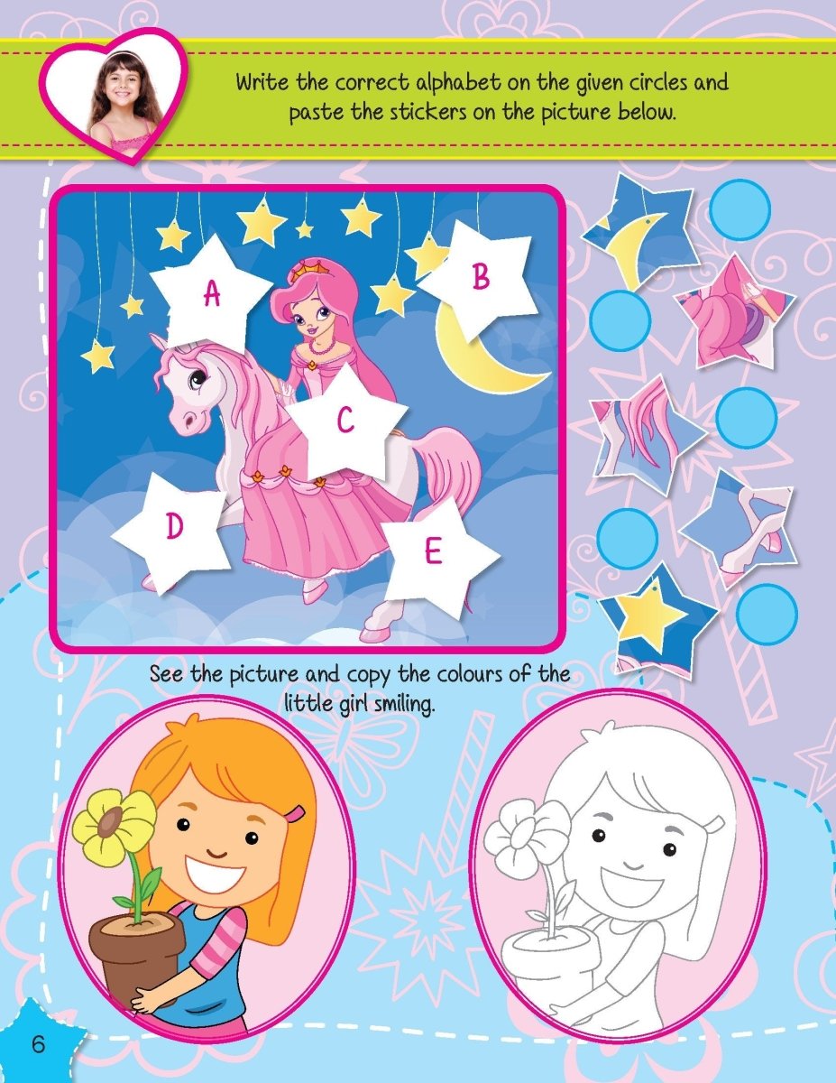 Dreamland Publications Sticker Activity Book- Girls - 9789350896815
