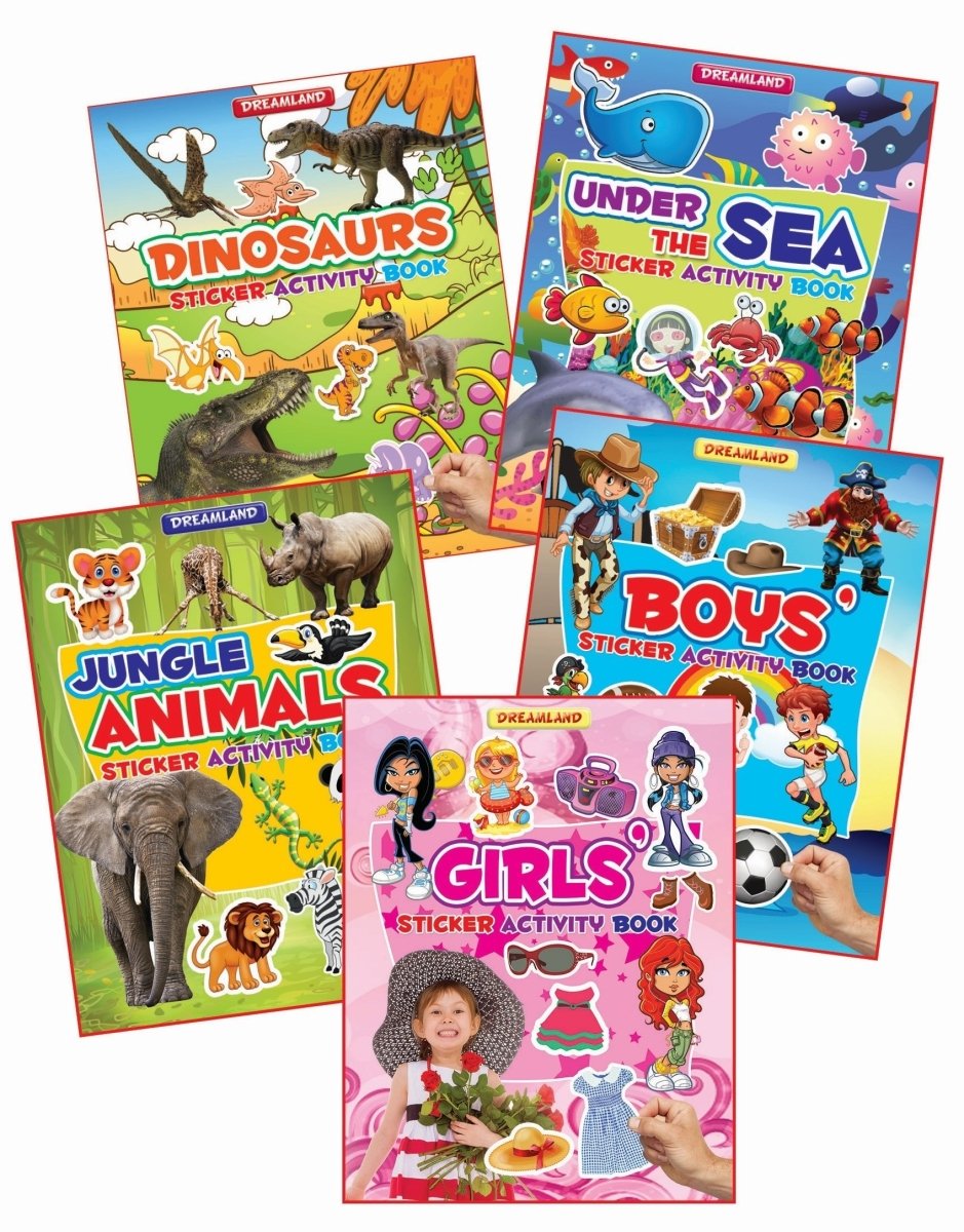 Dreamland Publications Sticker Activity Book- Pack (5 Titles) - 9789350898147