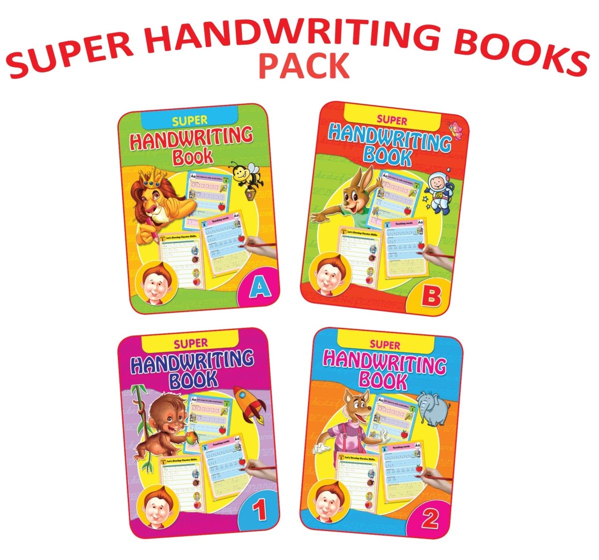 Dreamland Publications Super Handwriting Books pack 1(4 Titles) - 9789350894125