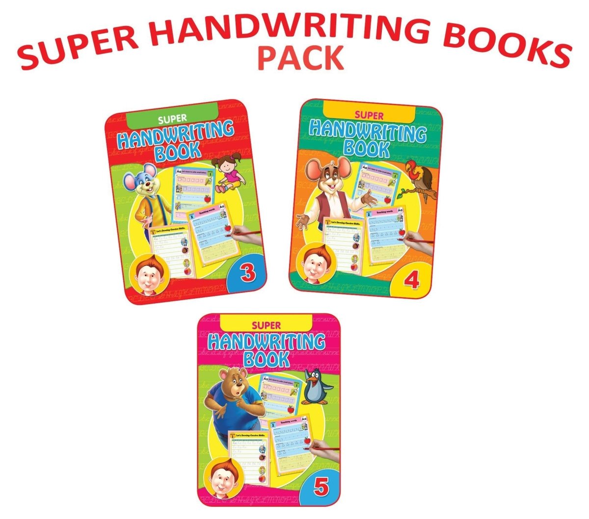 Dreamland Publications Super Handwriting Books pack 2 (3 Titles) - 9789350894132