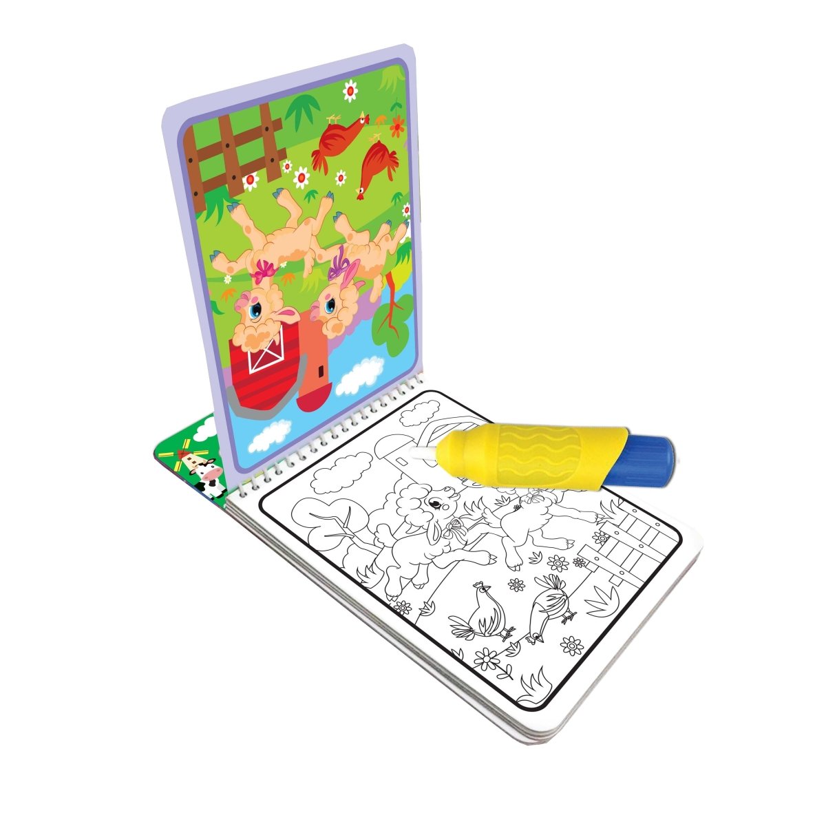 Dreamland Publications Water Magic Farm Animals- With Water Pen- Use Over And Over Again - 9789389281996