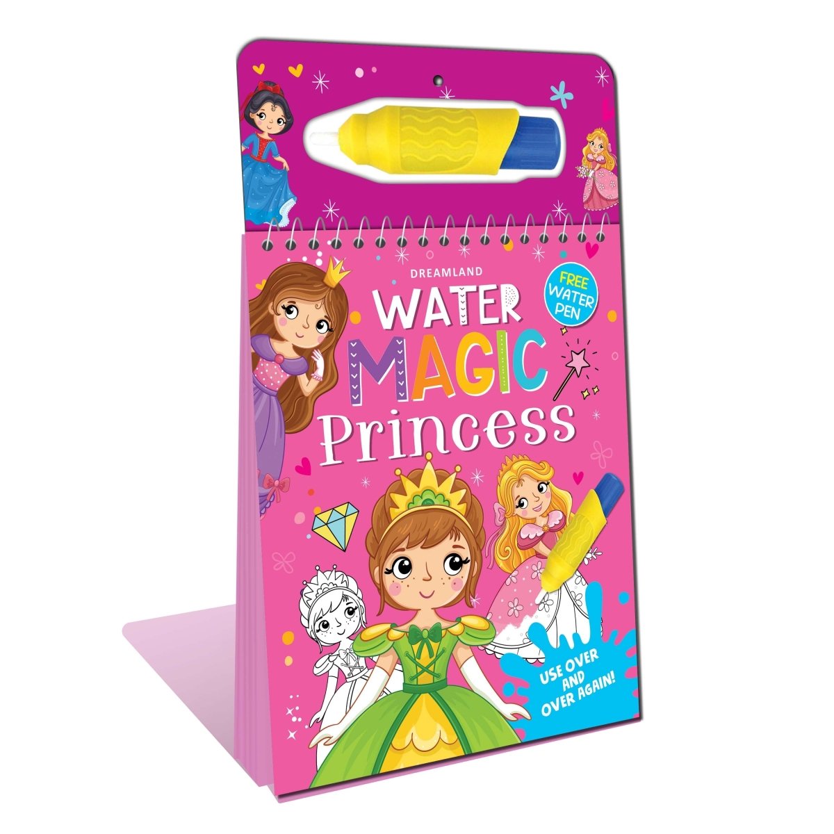 Dreamland Publications Water Magic Princess- With Water Pen- Use Over And Over Again - 9788194298014
