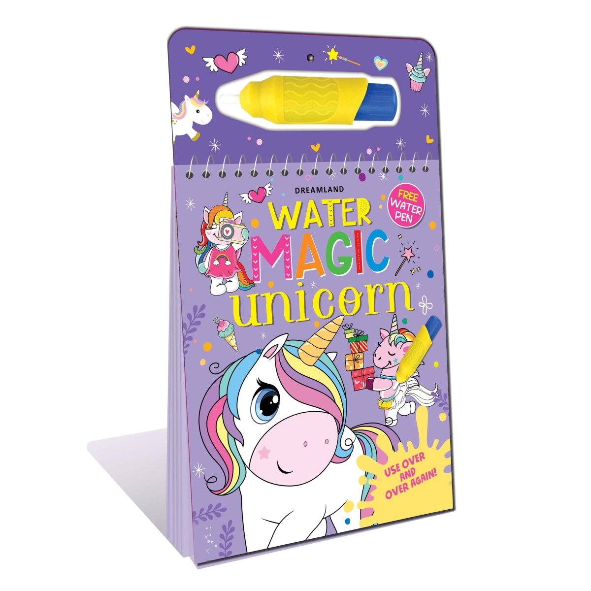 Dreamland Publications Water Magic Unicorn- With Water Pen- Use Over And Over Again - 9788194298038
