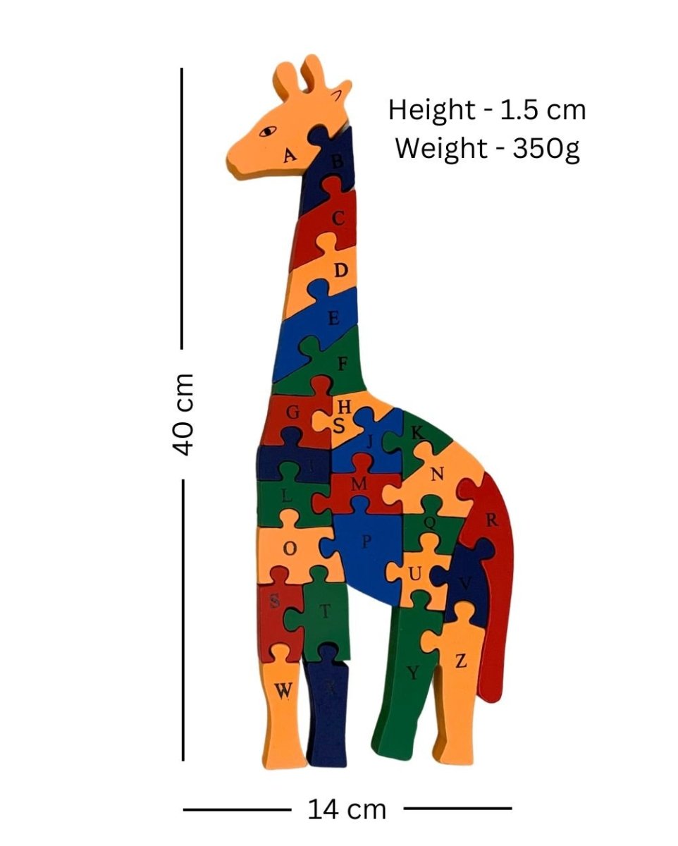 Earthytweens Giraffe Alphabets & Number Puzzle - ET84