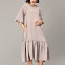 Embrace The Grey Maternity Oversized Tunic Dress - DRS-SK-GOV-S