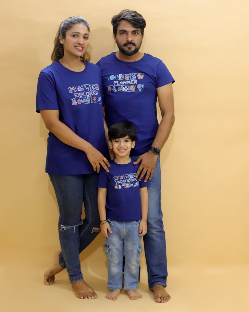 Explorer Family Matching Family T-shirt - Combo of 3 - TWN3-SS-EXPF