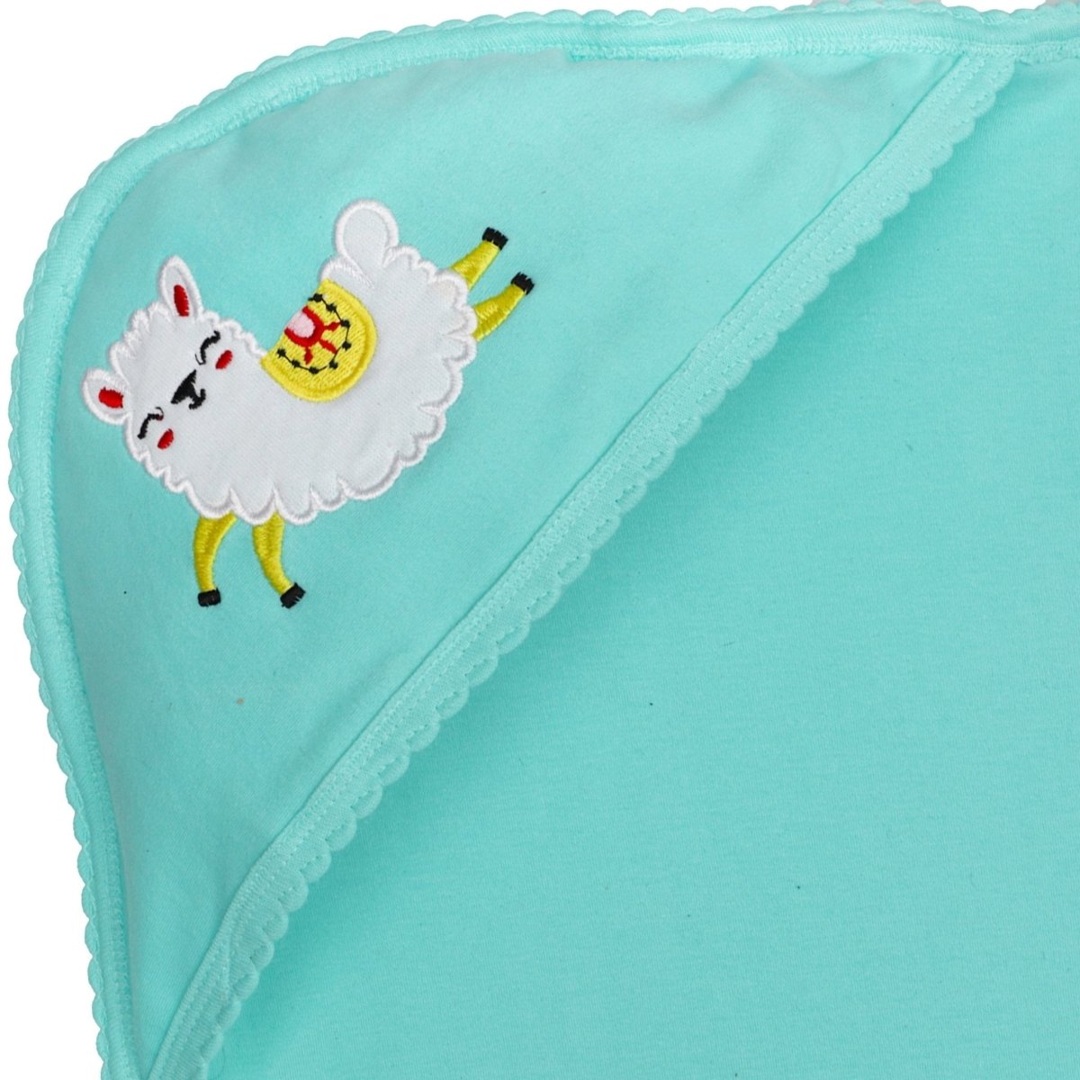 Free Baby Hooded Towel Blanket - Cute Llama - HDBLKT-CTLM