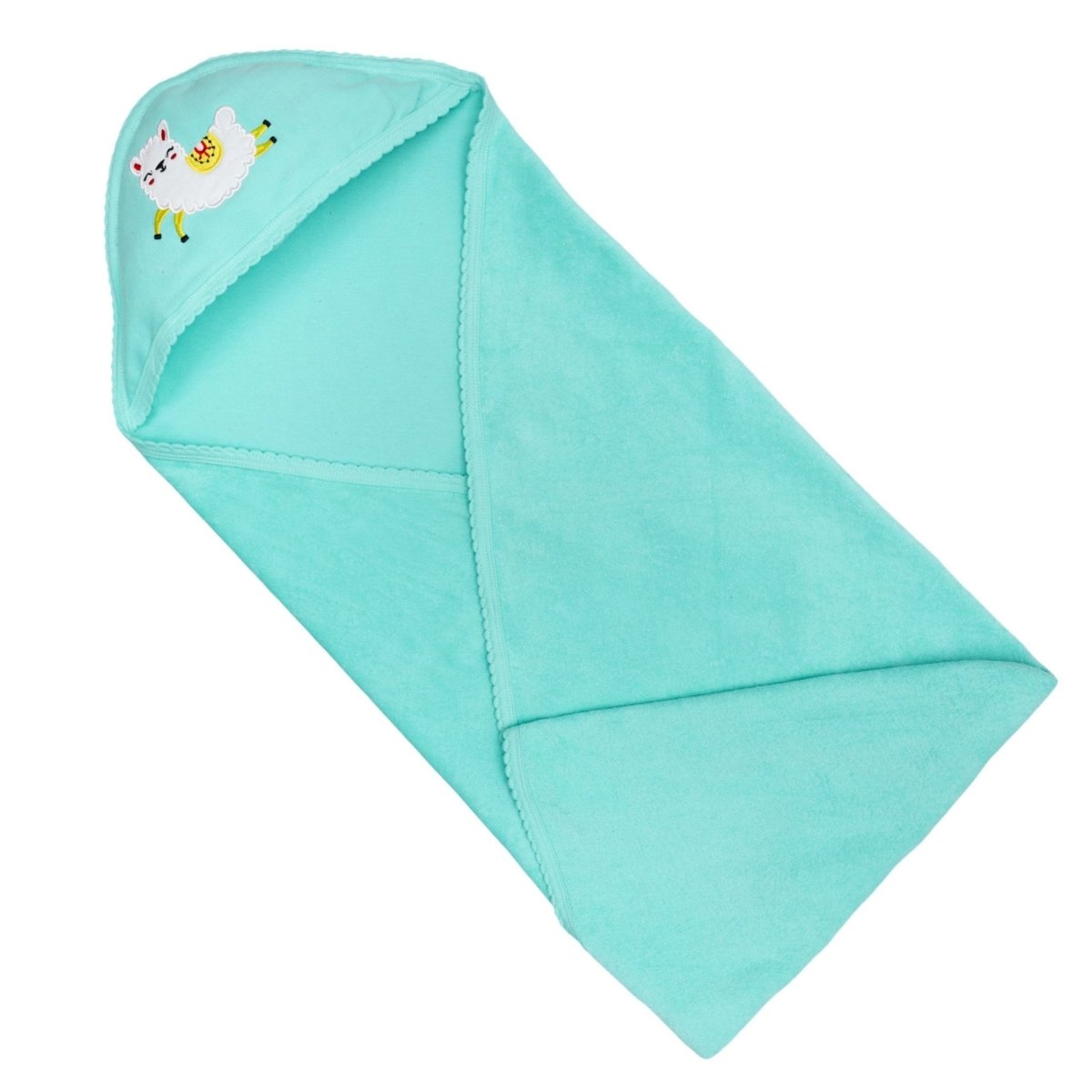 Free Baby Hooded Towel Blanket - Cute Llama - HDBLKT-CTLM