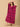 Fuchsia Flame Maternity and Nursing Kaftan Nighty - NW - SD - FUSFL - S