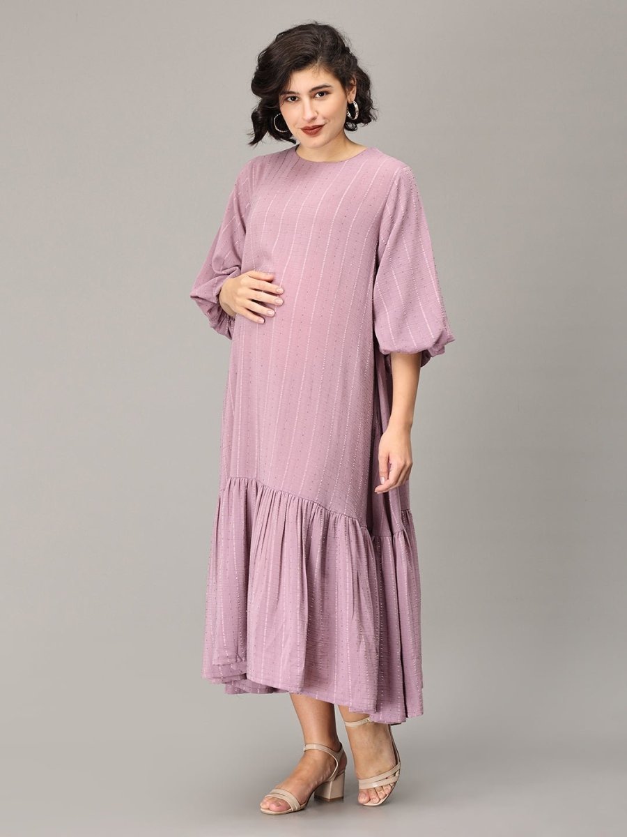 High Class Affair Maternity Oversized Tunic Dress - DRS-SK-LIOR-S