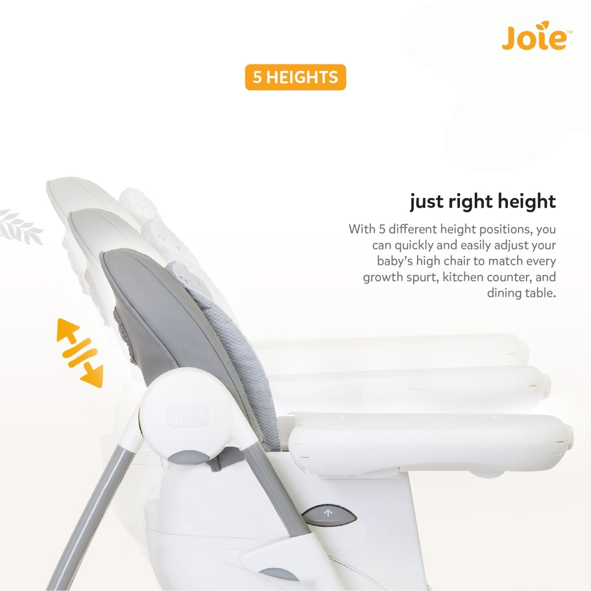 Joie Multiply 6 In1 Portrait High Chair- Basic - H1605AAPOR000