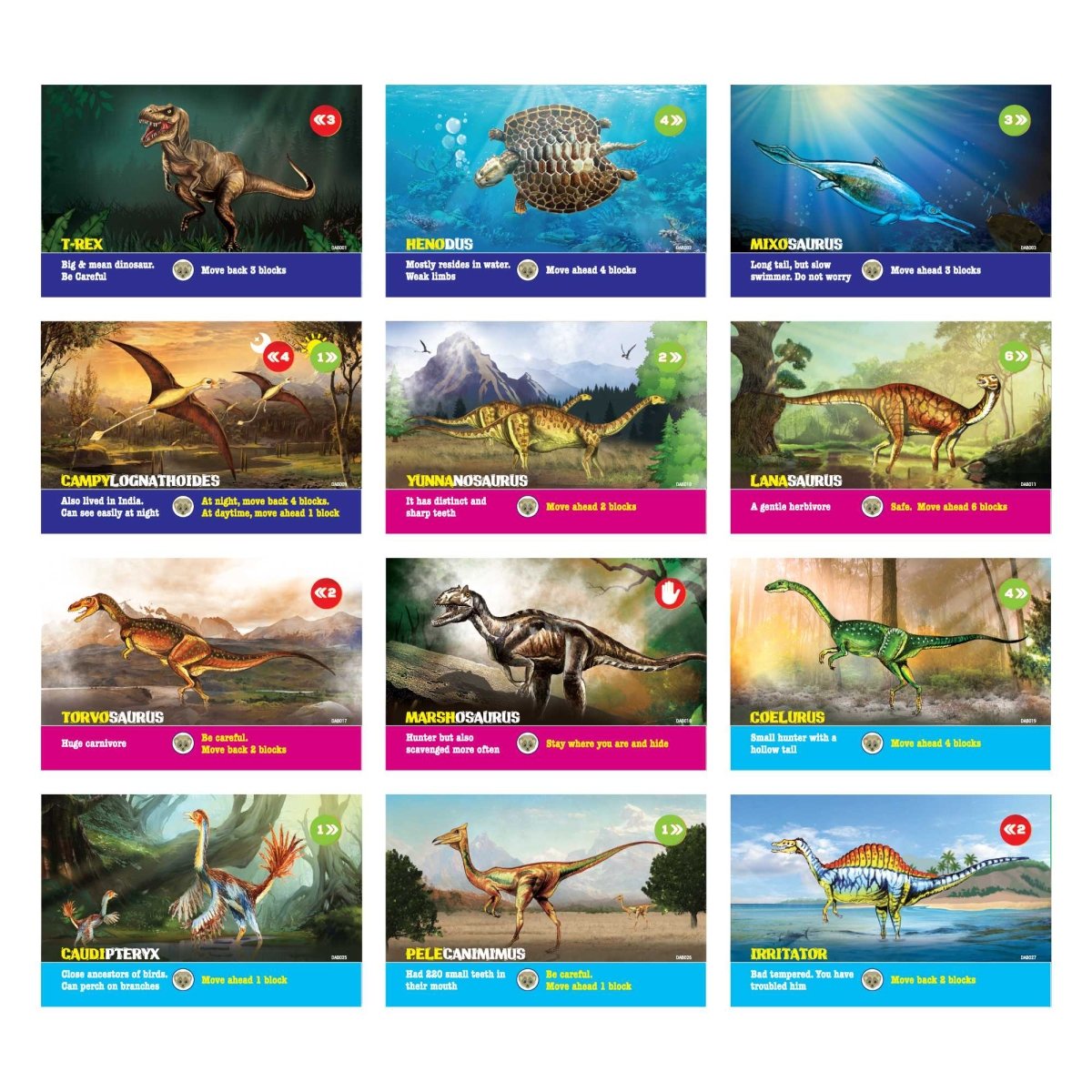 Kaadoo Animal Buddy Dino Kingdom Play & Learn Kids Board Game - AB-Dino