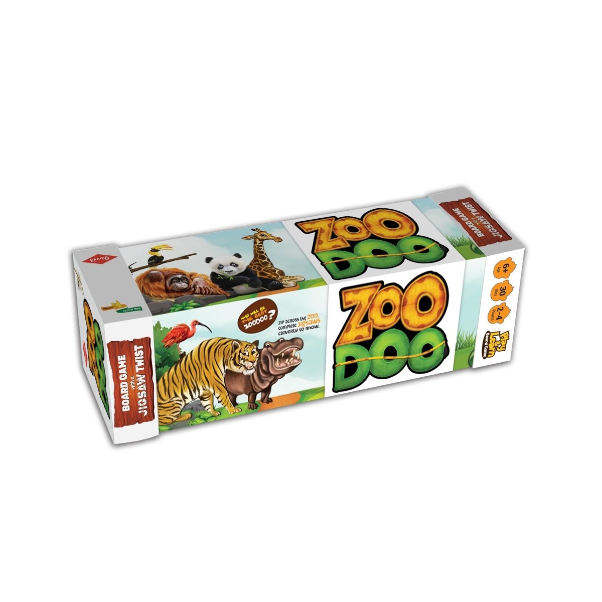 Kaadoo ZooDoo Animal Caregiving Board Game with Jigsaw Puzzle Twist - KD-ZD