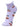 Kids Ankle Length Socks:Dear Santa:Lavender - SOC-AF-DLV-6-12