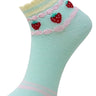 Kids Ankle Length Socks:Sweet Berry:Mint - SOC-AF-SBRM-6-12