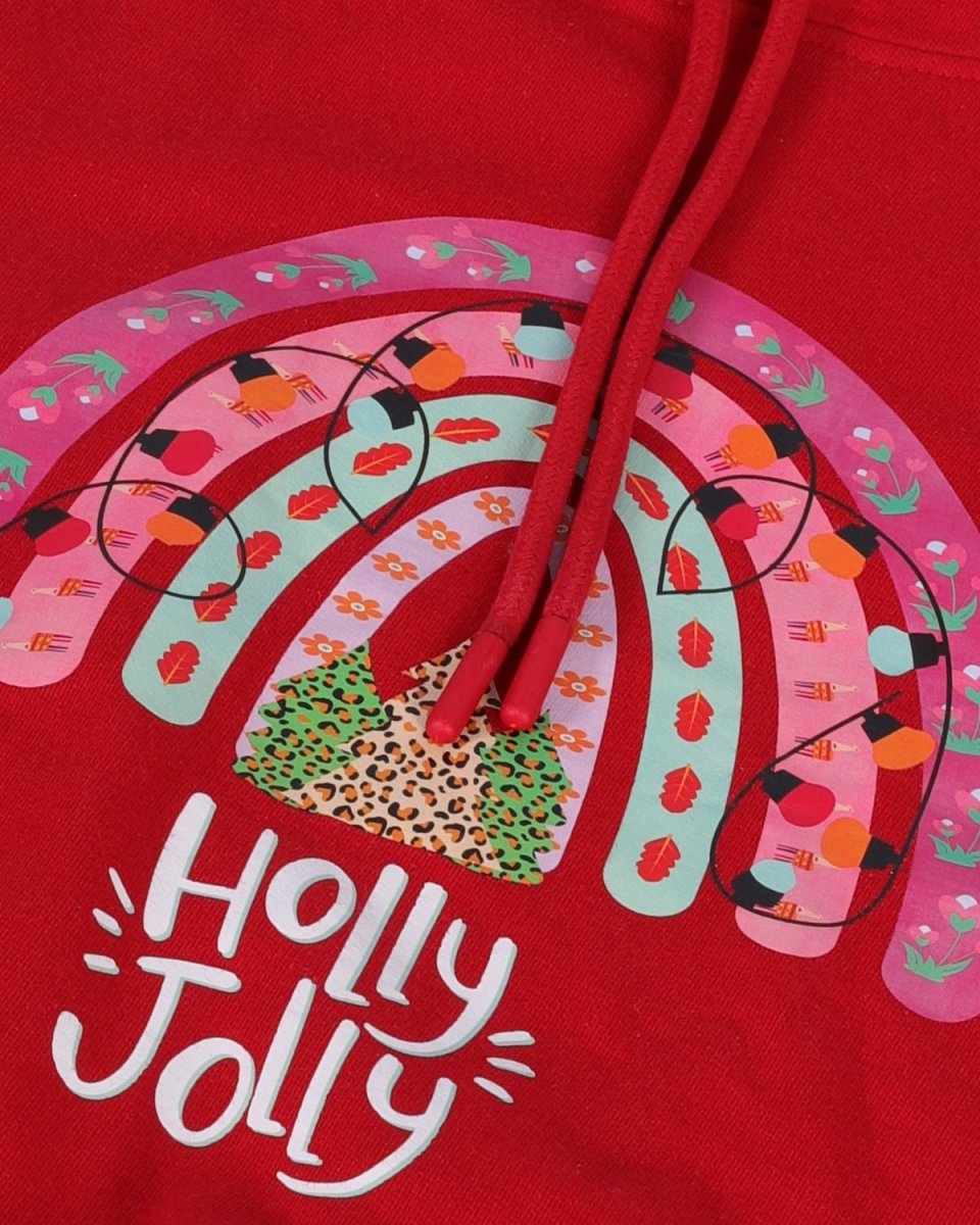 Kids Hooded Sweatshirt Combo of 2-Holly Jolly & Believe In Unicorn Magic - KWW2-AN-HJBM-0-6