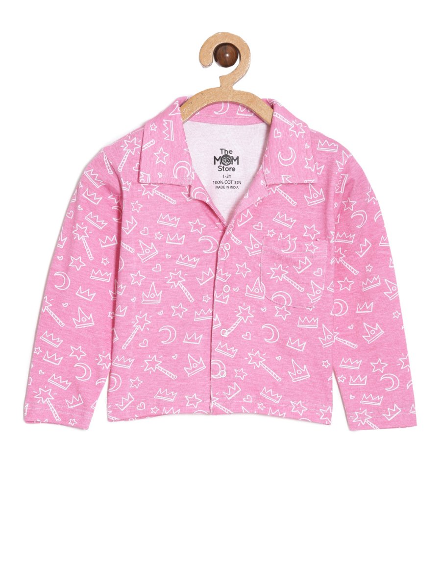 Kids Pajama Set Combo of 2-Pink-A-Boo & Fairy Princess