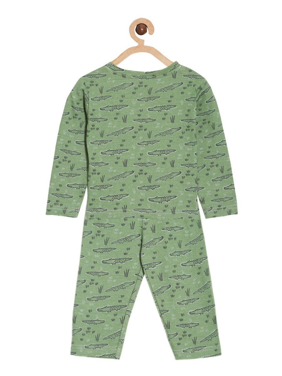 Kids Pajama Set Combo of 3-Tiger Tales, The Alligator & Dinos Rule - PYJ3-MP-TTADR-0-6