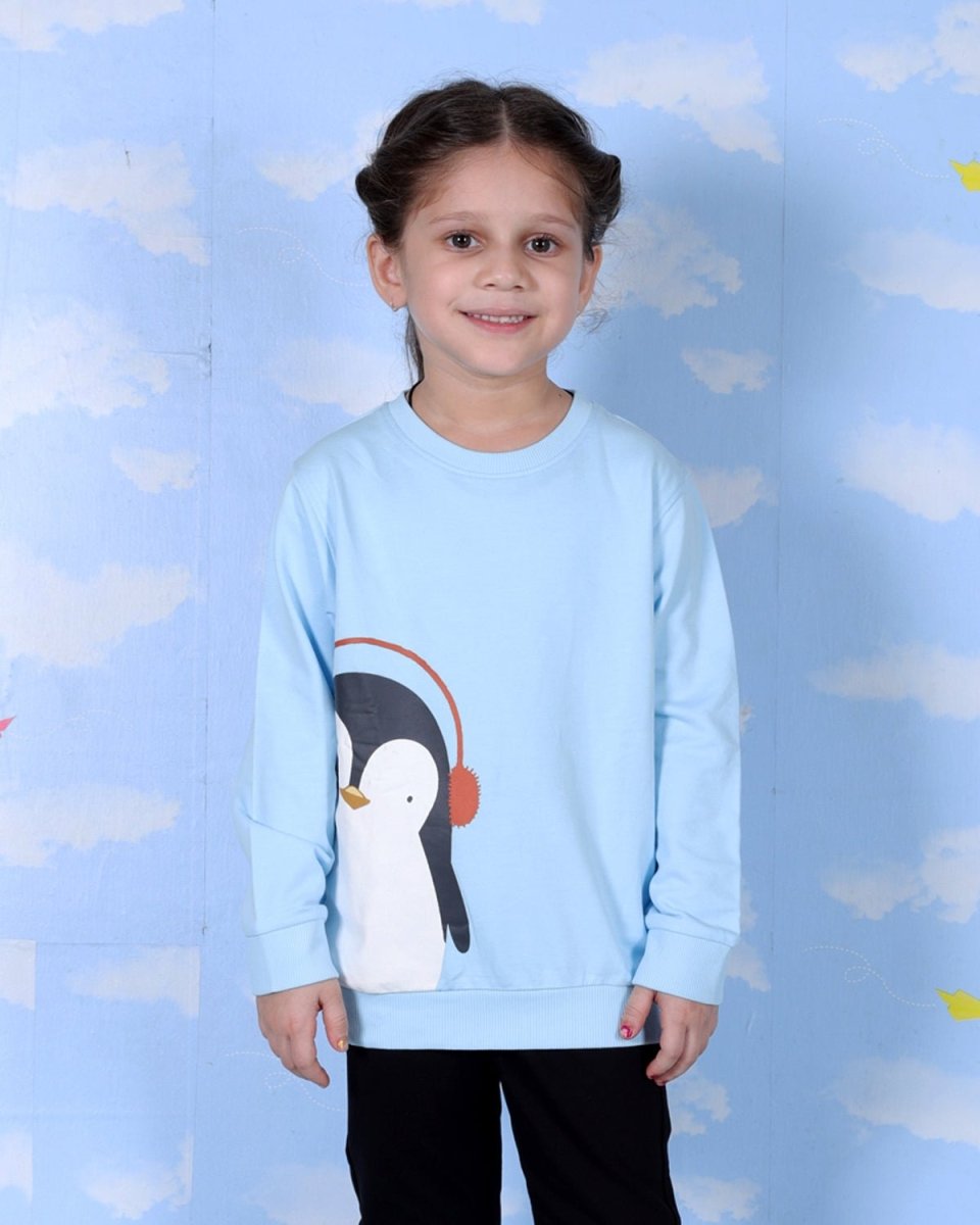 Kids Sweatshirt Combo of 2- Warm Socks And Hot Cocoa & Chill'in Penguin - KS2-AN-WSHCP-0-6
