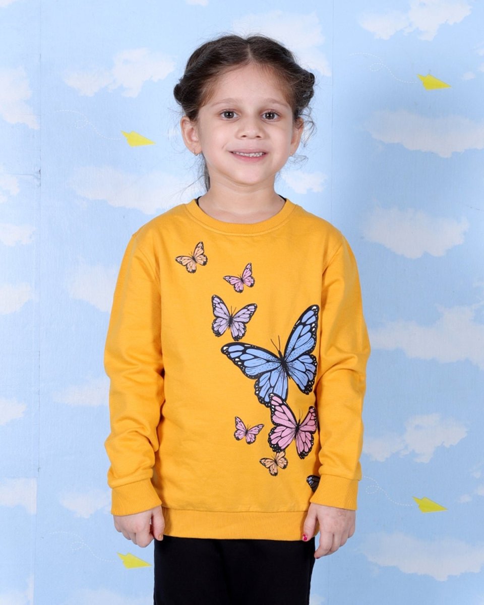 Kids Sweatshirt Combo of 3-Heart Of Gold-Warm Socks And Hot Cocoa-Flutter Your Wings - KWW3-AN-HWSF-0-6