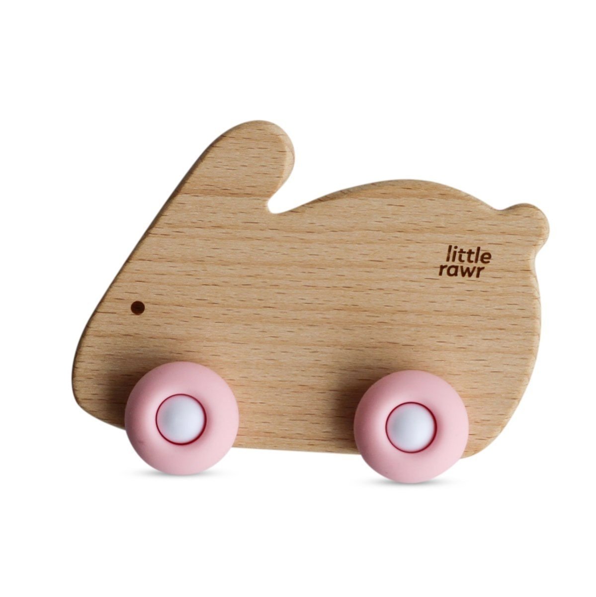 Little Rawr Wood Wheelie Animal- Rabbit(Pink) - PGRFF